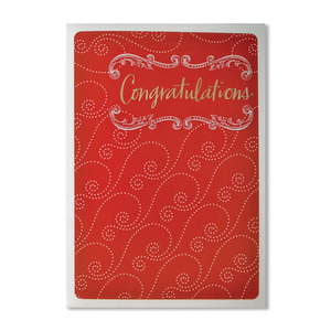 홀마크 축하 카드(red)-SUV1107